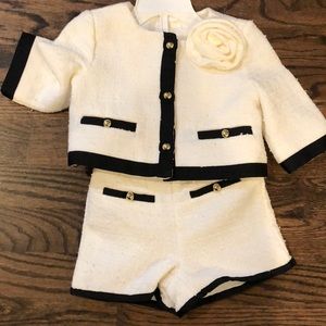 Janie and Jack Cropped Jacket Short Suit